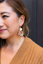 Load image into Gallery viewer, Zoey Earrings - Seafoam &amp; Rust // Fall, Jewelry, Gifts
