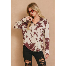 Load image into Gallery viewer, Sable Skies Collared Shirt: CAROB BROWN
