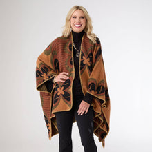 Load image into Gallery viewer, Canna Reversible Whipstitch Wrap - Fall: Nutmeg/Black
