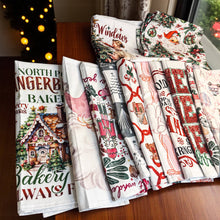 Load image into Gallery viewer, Christmas Kitchen Towels | 100% Cotton | With Hanging Loop: Merry Christmas Glitter
