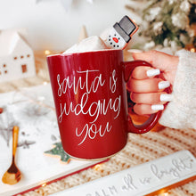Load image into Gallery viewer, Mama Needs a Silent Night Coffee Mug, Funny Christmas Gift: Christmas Spirit-Red Mug
