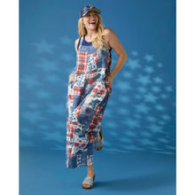 Load image into Gallery viewer, One Nation Hat | 4th of July: Denim heart bling
