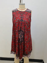 Load image into Gallery viewer, Ethnic Floral Print Boho Tank Dress
