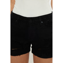 Load image into Gallery viewer, BLACK denim mid rise with rigid ends
