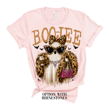 Load image into Gallery viewer, The Crystal Ranch - Boo-Jee Ghost Blingy Rhinestone Graphic Tee: YES / PINK short sleeve Bella+Canvas tee / 2XL
