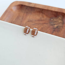 Load image into Gallery viewer, Glitter Football Studs // Game Day
