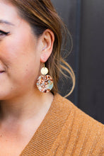 Load image into Gallery viewer, Zoey Earrings - Seafoam &amp; Rust // Fall, Jewelry, Gifts

