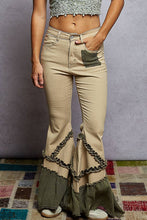 Load image into Gallery viewer, Vintage Washing Solid Double Gauze Ruffle Twill Pants: DENIM
