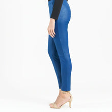 Load image into Gallery viewer, Liquid Leather ™ Sheen Skinny Pocket Pant: Cobalt
