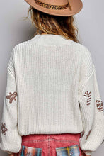 Load image into Gallery viewer, Pol Clothing - Christmas-Inspired Cozy Chenille Sweater Cropped Fit Top: CREAM / L
