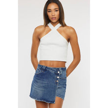 Load image into Gallery viewer, Dark denim Skorts
