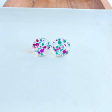 Load image into Gallery viewer, Sophie Studs - Blue Violet Confetti
