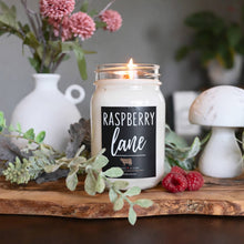 Load image into Gallery viewer, Raspberry Lane candle in 13 oz Mason Jar Candle
