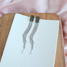 Load image into Gallery viewer, Luxe Silver Tatiana dangle earrings
