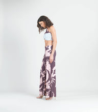 Load image into Gallery viewer, Palazzo Pant - Floral Stem: PINK/COCO / S
