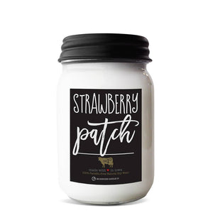 13 oz Mason Jar Candle: Strawberry Patch