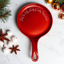 Load image into Gallery viewer, Red Christmas Spoon Rest | Funny Holiday Kitchen Gift Sets: Deck Halls-Red / NO Wooden Spoon

