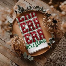 Load image into Gallery viewer, Christmas Kitchen Towels | 100% Cotton | With Hanging Loop: Merry Christmas Glitter
