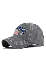 Load image into Gallery viewer, America Flag Embroidered Baseball Cap :Navy / One Size
