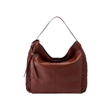 Load image into Gallery viewer, Hazel Hobo shoulder bag in Chestnut Wave Weave-SALE
