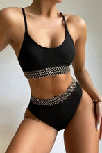 Load image into Gallery viewer, High Waist Swimsuit 2 Piece: White /-SALE
