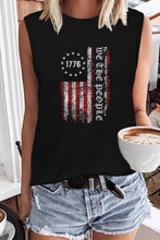 Load image into Gallery viewer, Summer We the People 1776 American Tank Top : Black
