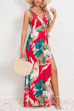 Load image into Gallery viewer, UNISHE - Wrap V Neck Pleated Maxi Floral Dress With Sash HYG150: White / S
