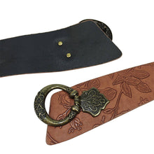 Load image into Gallery viewer, Street Fashion Punk Style Patterned Leather Belt : Brown / 107cm
