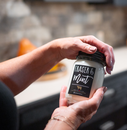 Fraser & Mint christmas candle in mason jar 13 oz