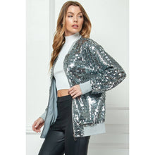 Load image into Gallery viewer, Veveret - Sequin Bomber Jacket: Pink / S
