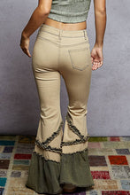 Load image into Gallery viewer, Vintage Washing Solid Double Gauze Ruffle Twill Pants: DENIM

