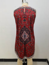 Load image into Gallery viewer, Ethnic Floral Print Boho Tank Dress
