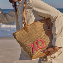 Load image into Gallery viewer, All That Tote Moven Straw in Meadow Woven Straw
