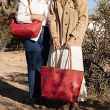 Load image into Gallery viewer, All that tote large-Red Canvas Bandana
