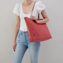 Load image into Gallery viewer, All that tote large-Red Canvas Bandana
