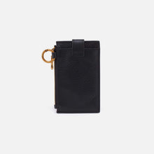 Load image into Gallery viewer, Ring Credit Card Wristlet in Pebbled leather Black
