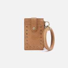 Load image into Gallery viewer, Ring Credit Card Wristlet in Buffed leather Whiskey

