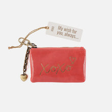 Load image into Gallery viewer, Sentiment pouch in Pink Mirage XOXO
