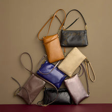 Load image into Gallery viewer, Darcy Crossbody/shoulder/wristlet in Black
