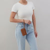 Tabby card wristlet in Cameo Quartz-SALE