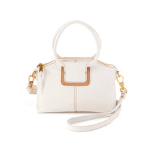 Load image into Gallery viewer, Sheila Top Zip Crossbody in White and Tan-SALE
