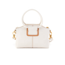 Load image into Gallery viewer, Sheila Top Zip Crossbody in White and Tan-SALE
