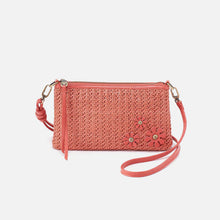 Load image into Gallery viewer, Darcy crossbody in Wolven Straw in Wild Rose woven straw
