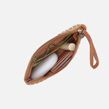 Load image into Gallery viewer, Straw Heart Pouch wristlet with heart
