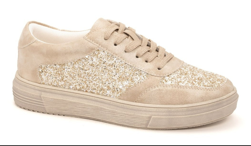 Rad sneaker in Gold Metallic