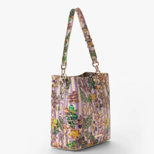Load image into Gallery viewer, Celina Bucket purse in Pinestripe
