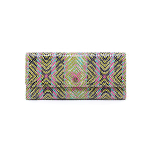 Jill Large Trifold continental wallet in Geo Diamond print-SALE