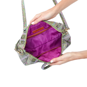 Sheila Medium satchel purse in Geo Diamond print-SALE