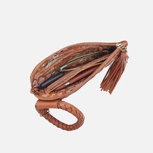 Load image into Gallery viewer, Sable wristlet in Washed leather Harvest Wheat
