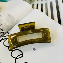 Load image into Gallery viewer, NINEXIS - CWAHA1557_4.13"SIMPLE RECTANGLE HAIR CLAW CLIP: NAVY / (OS) 1
